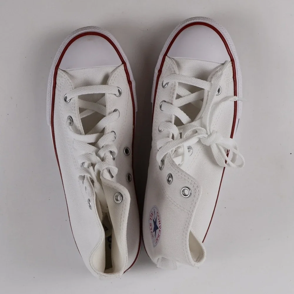 Converse Shoes Chuck Taylor All Star High Top Optical White Solid 3Y Canvas NWT